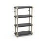 Prateleira 4 Estantes Preto 88X43X150cm Prateleira 4 Estantes Preto 88X43X150cm