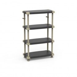 Prateleira 4 Estantes Preto 88X43X150cm Prateleira 4 Estantes Preto 88X43X150cm