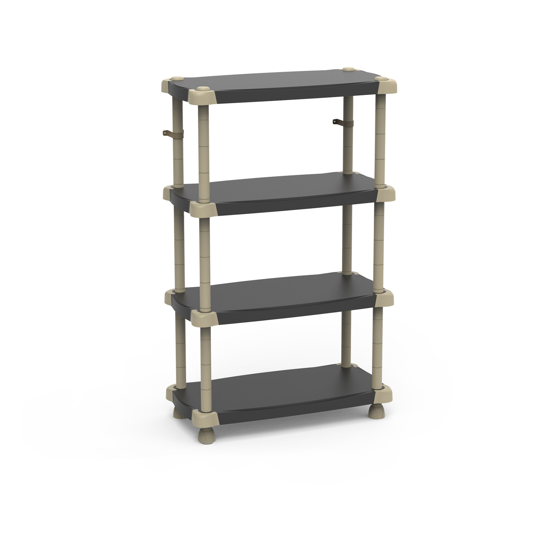 Prateleira 4 Estantes Preto 88X43X150cm