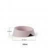 Comedouro Pl�stico Rosa 500ml 18X17X6.3cm