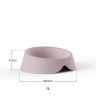 Comedouro Pl�stico Rosa 1l 24X22X8.2cm