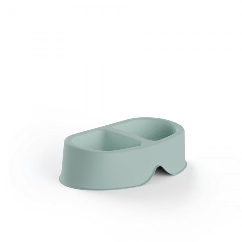 Comedouro Duplo Plástico Menta 2X500ml 23X19X7.5cm Comedouro Duplo Plástico Menta 2X500ml 23X19X7.5cm
