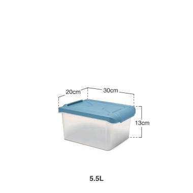 Caixa Arrumos Nature Azul 5.5l 30X20X13cm