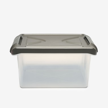 Caixa Arrumos Nature Antracite 15l 40X28X20cm