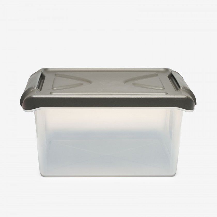 Caixa Arrumos Nature Antracite 15l 40X28X20cm Caixa Arrumos Nature Antracite 15l 40X28X20cm