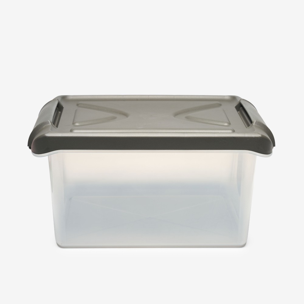 Caixa Arrumos Nature Antracite 15l 40X28X20cm