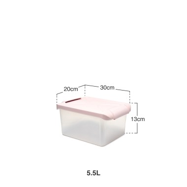 Caixa Arrumos Nature Transparente 5.5l 30X20X13cm