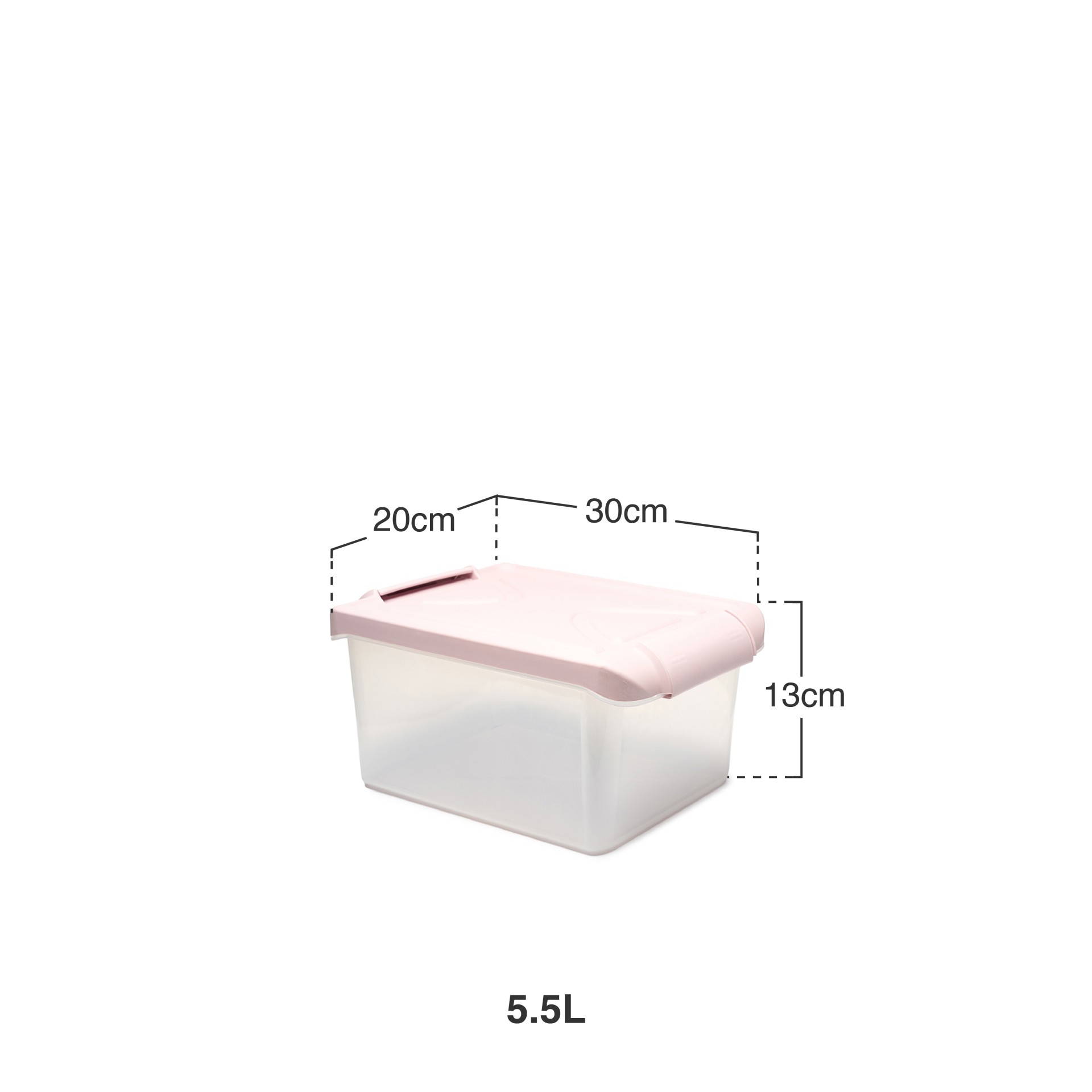 Caixa Arrumos Nature Transparente 5.5l 30X20X13cm