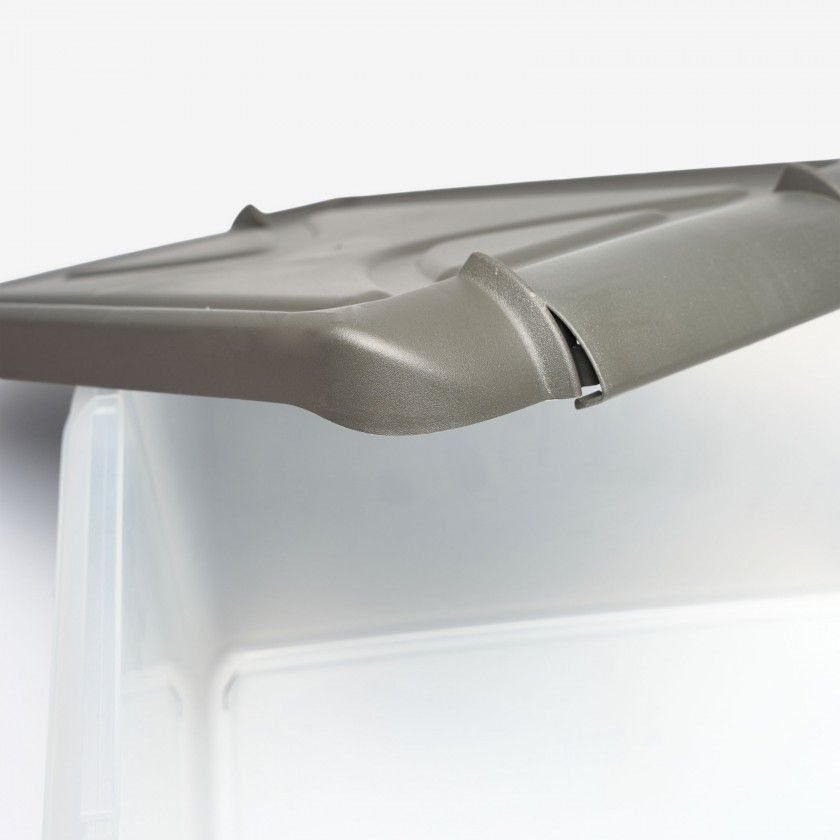 Caixa Arrumos Nature Antracite 15l 40X28X20cm Caixa Arrumos Nature Antracite 15l 40X28X20cm
