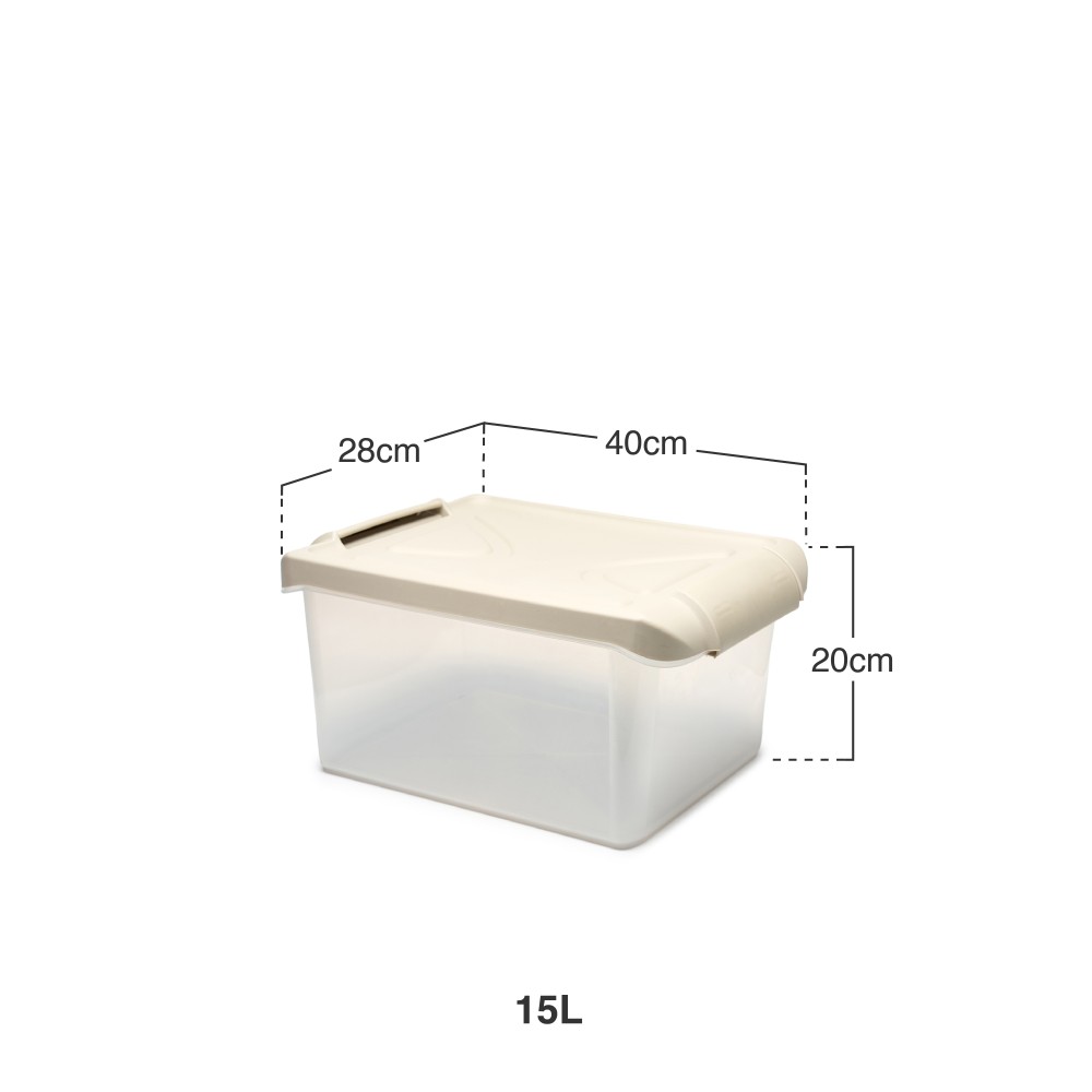 Caixa Arrumos Nature Cru 15l 40X28X20cm