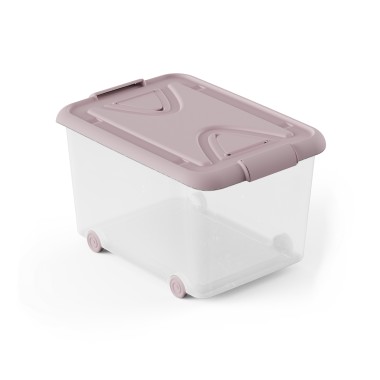 Caixa Arrumos Nature Rosa 70l 63X45X28cm