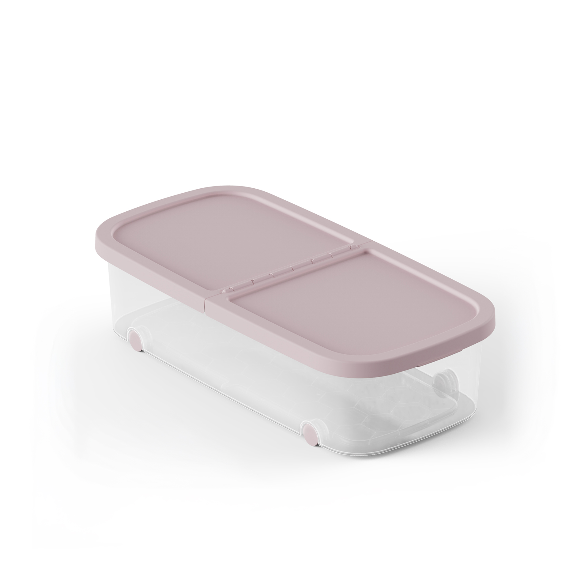 Caixa Arrumos Fresh Rosa 44l 79X39X20cm