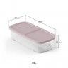 Caixa Arrumos Fresh Rosa 44l 79X39X20cm Caixa Arrumos Fresh Rosa 44l 79X39X20cm
