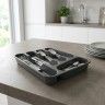 Suporte Talheres Antracite 33X26X5cm Suporte Talheres Antracite 33X26X5cm