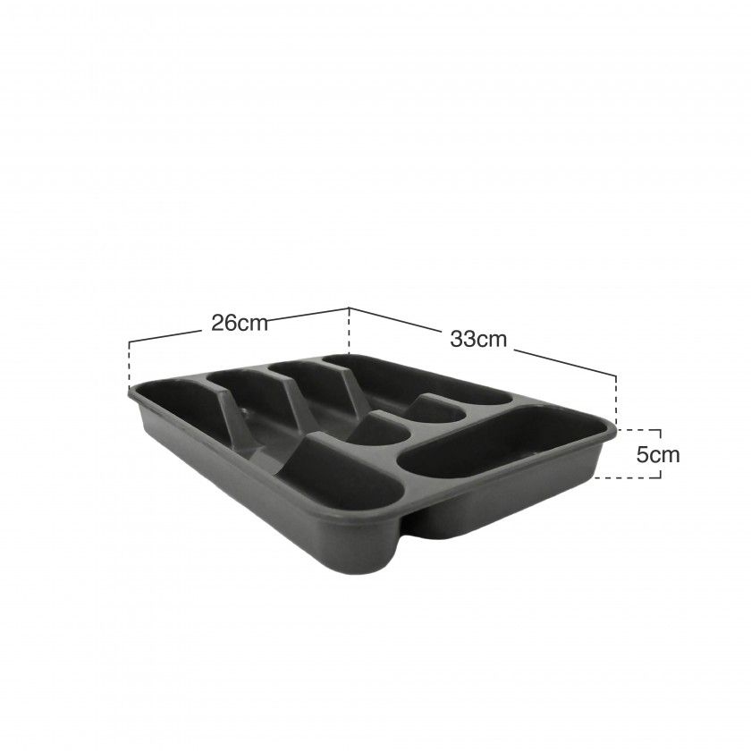 Suporte Talheres Antracite 33X26X5cm Suporte Talheres Antracite 33X26X5cm