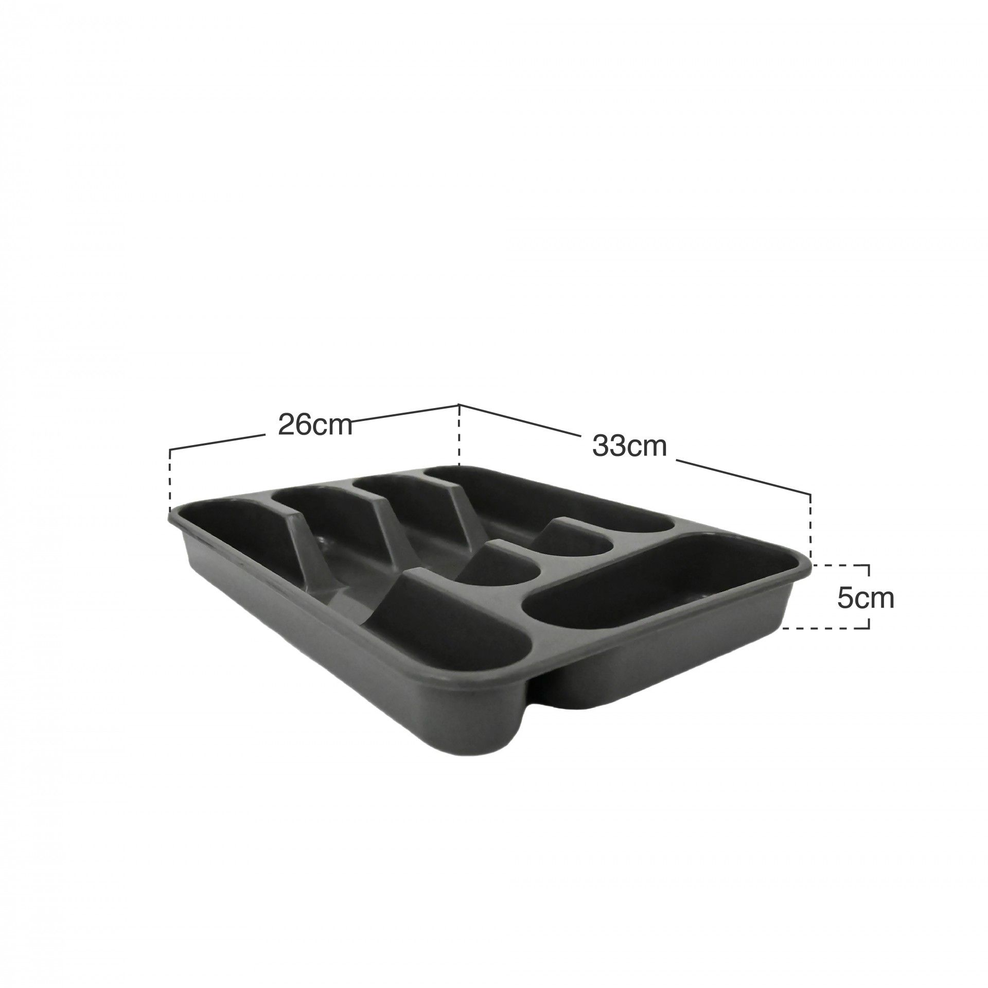 Suporte Talheres Antracite 33X26X5cm