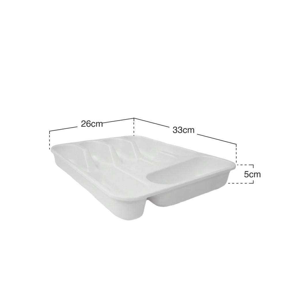 Suporte Talheres Branco 33X26X5cm