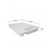 Suporte Talheres Branco 33X26X5cm Suporte Talheres Branco 33X26X5cm