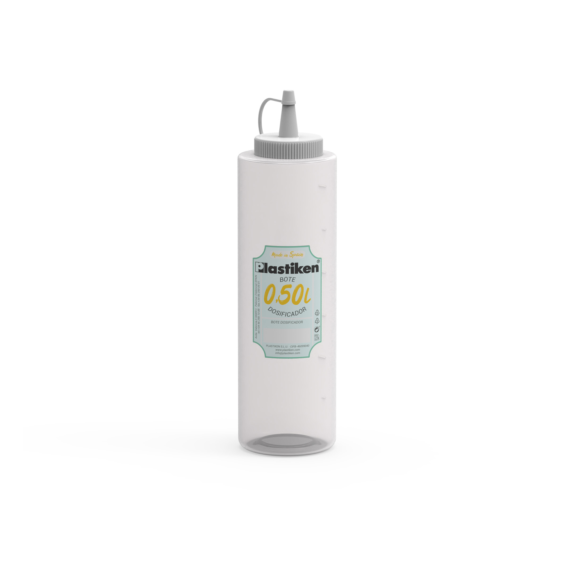 Frasco Para Molhos Branco 500ml