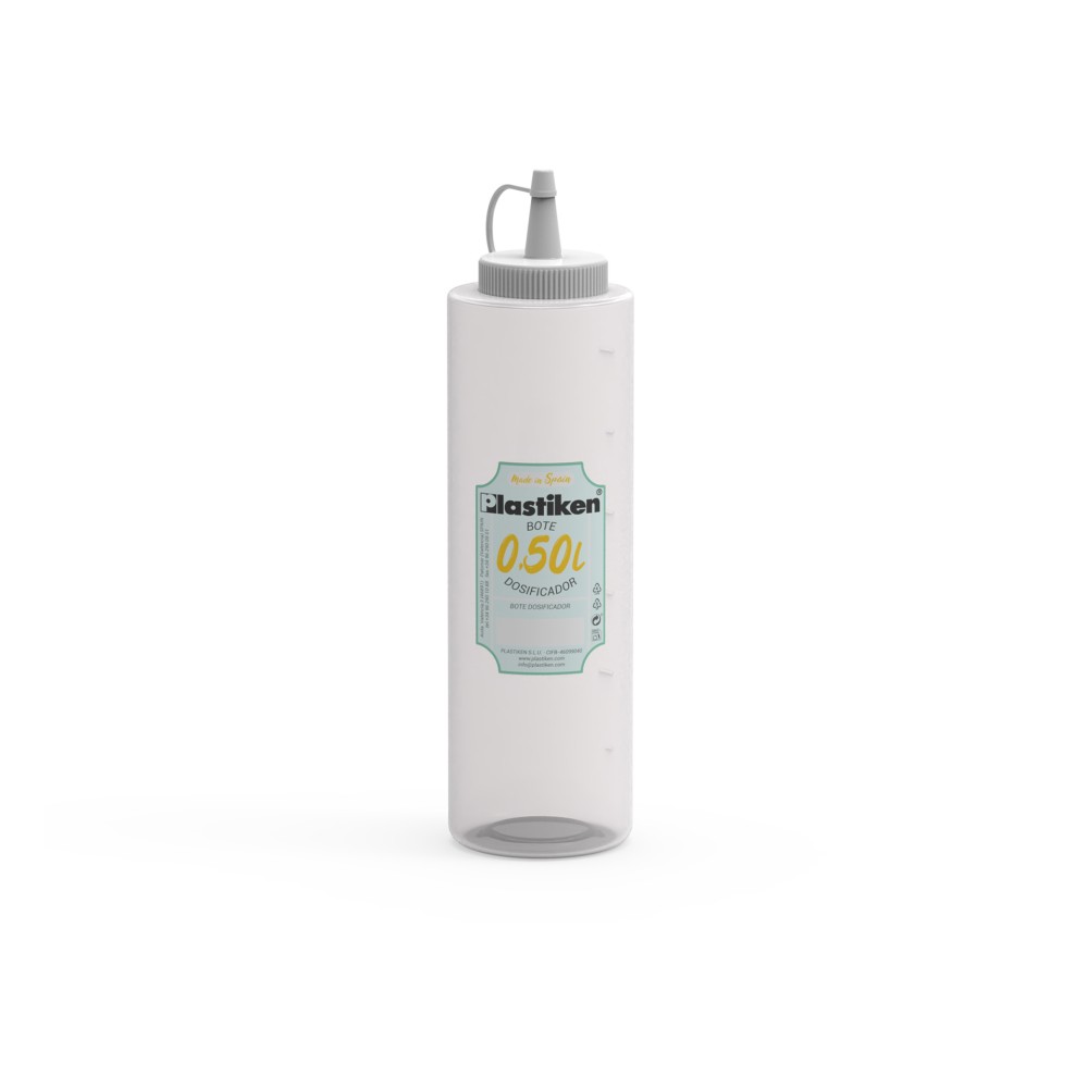 Frasco Para Molhos Branco 500ml