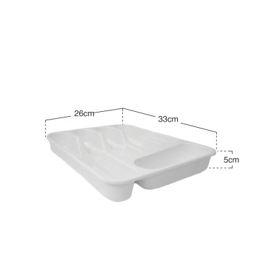 Suporte Talheres Branco 33X26X5cm