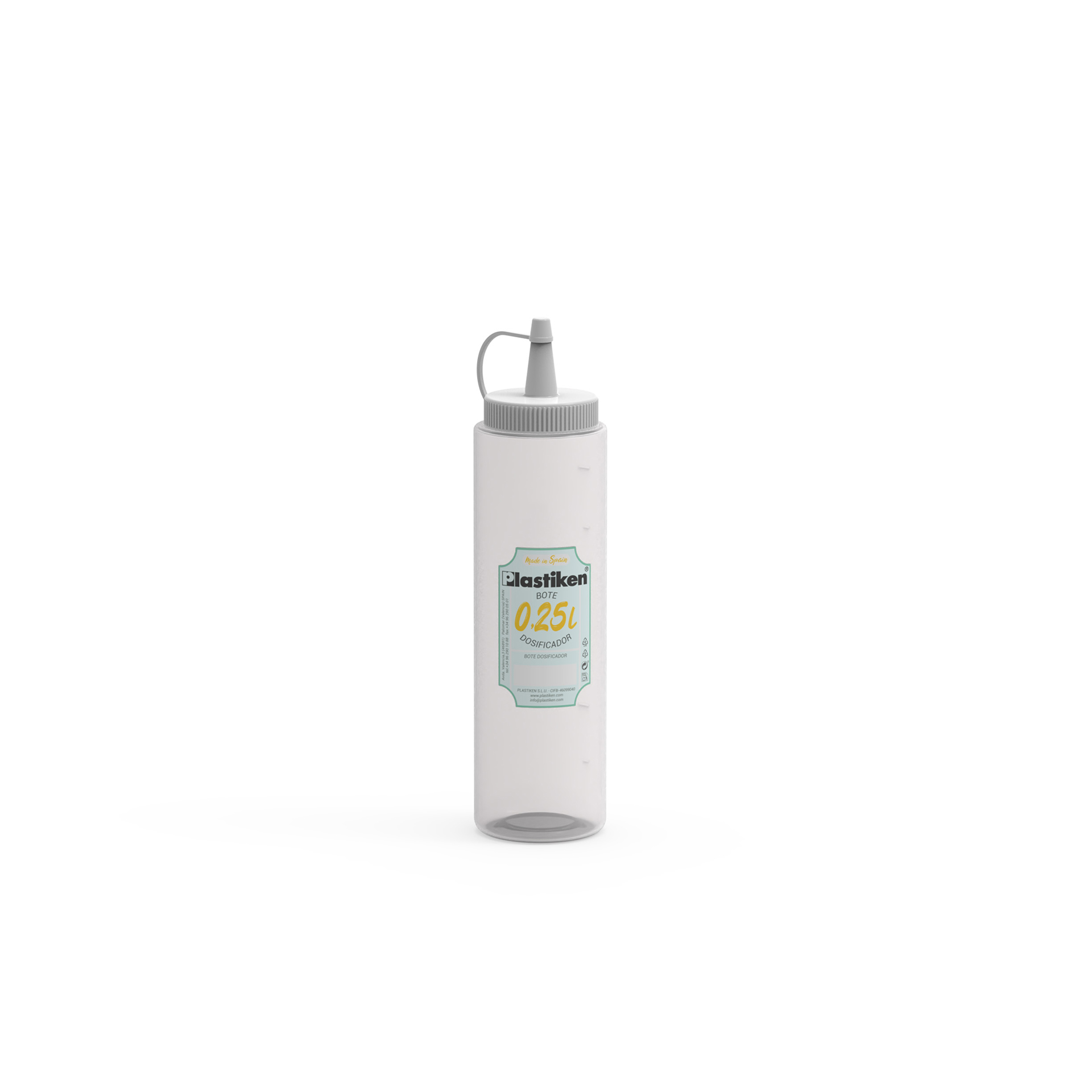 Frasco Para Molhos Branco 250ml