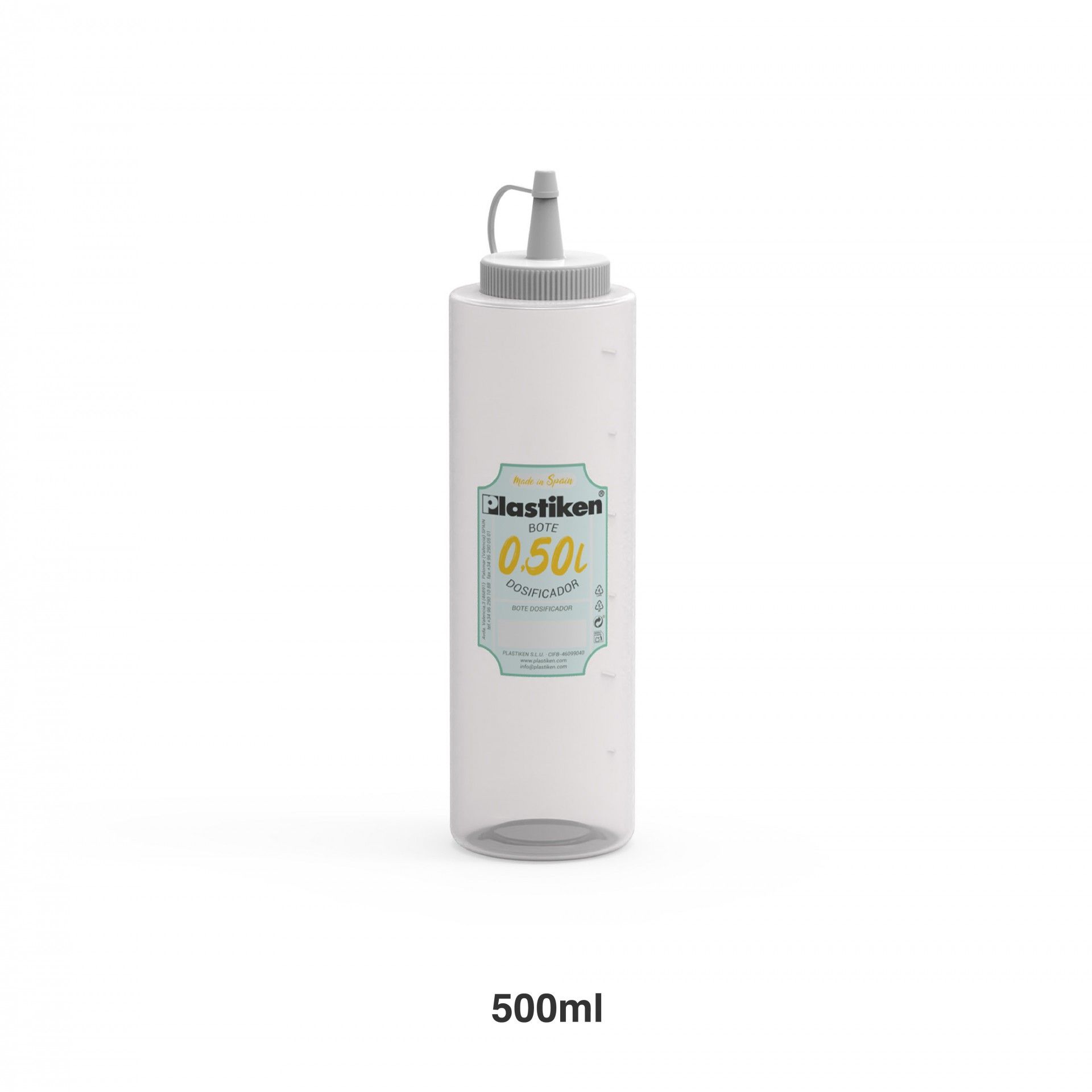 Frasco Para Molhos Branco 500ml