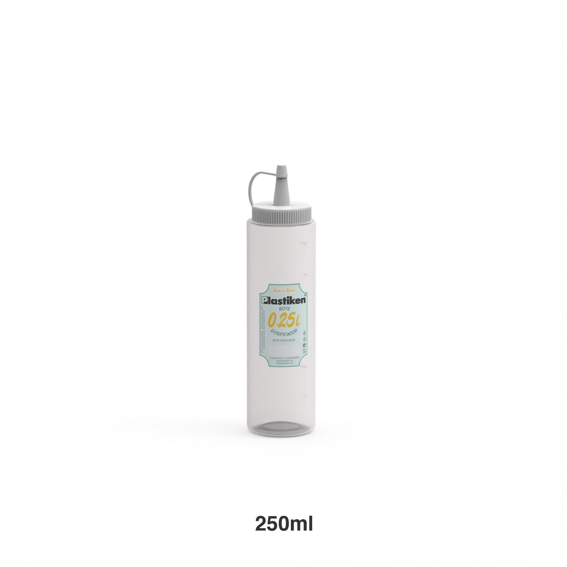 Frasco Para Molhos Branco 250ml