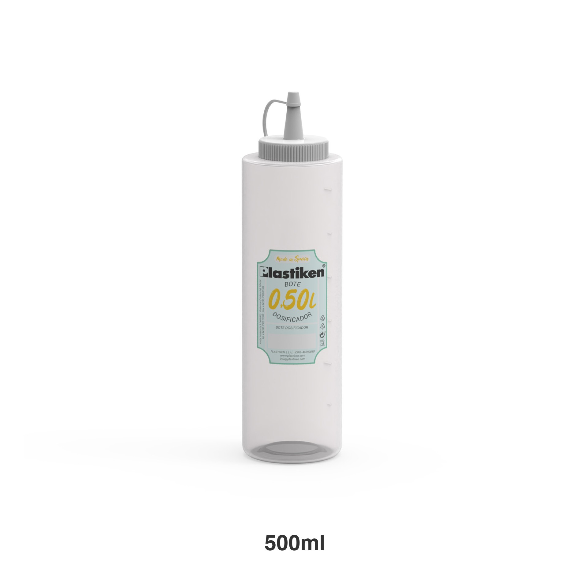 Frasco Para Molhos Branco 500ml