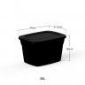 Caixa Arrumos Smart Preto 35l 50X37.5X30cm Caixa Arrumos Smart Preto 35l 50X37.5X30cm