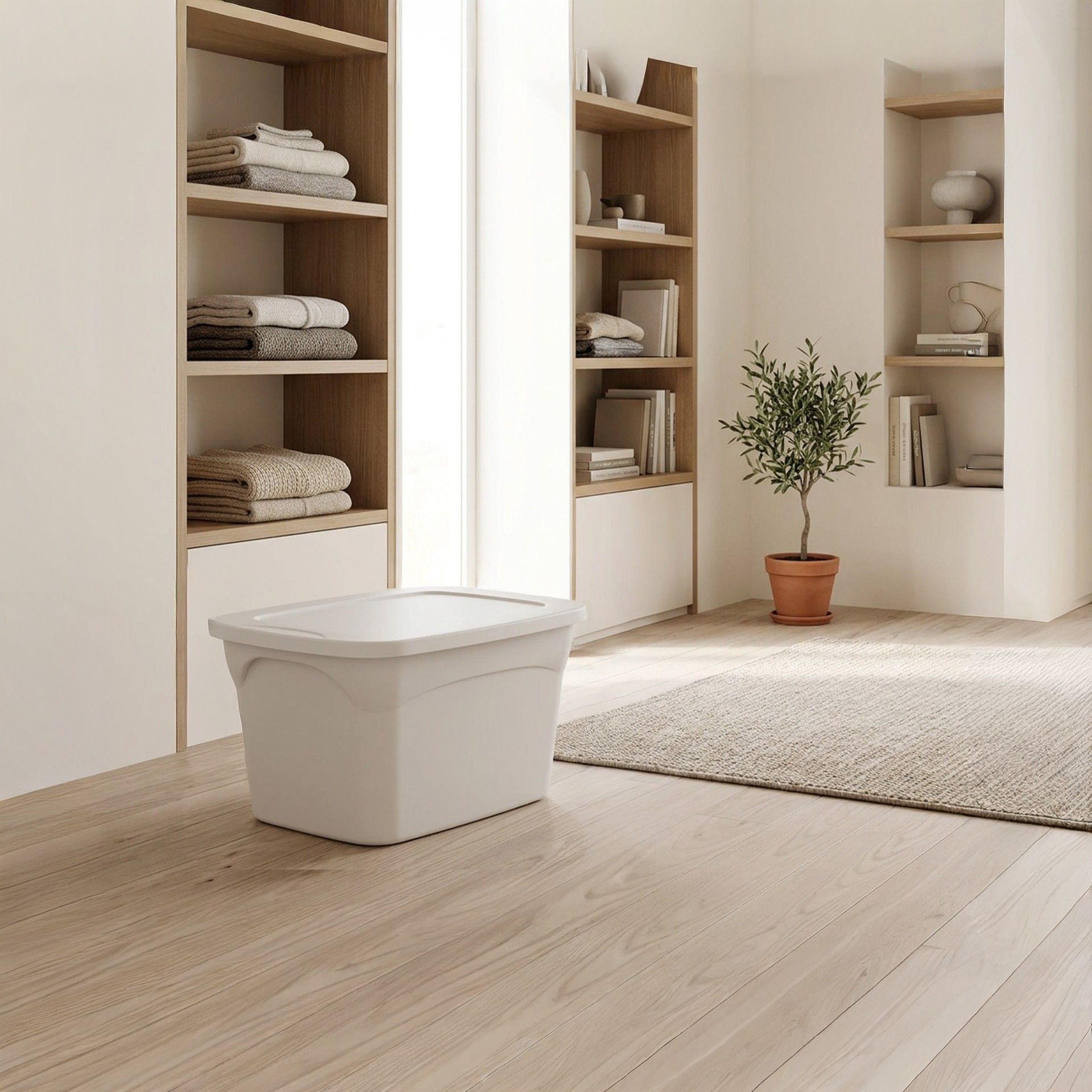 Caixa Arrumos Smart Branco 35l 50X37.5X30cm