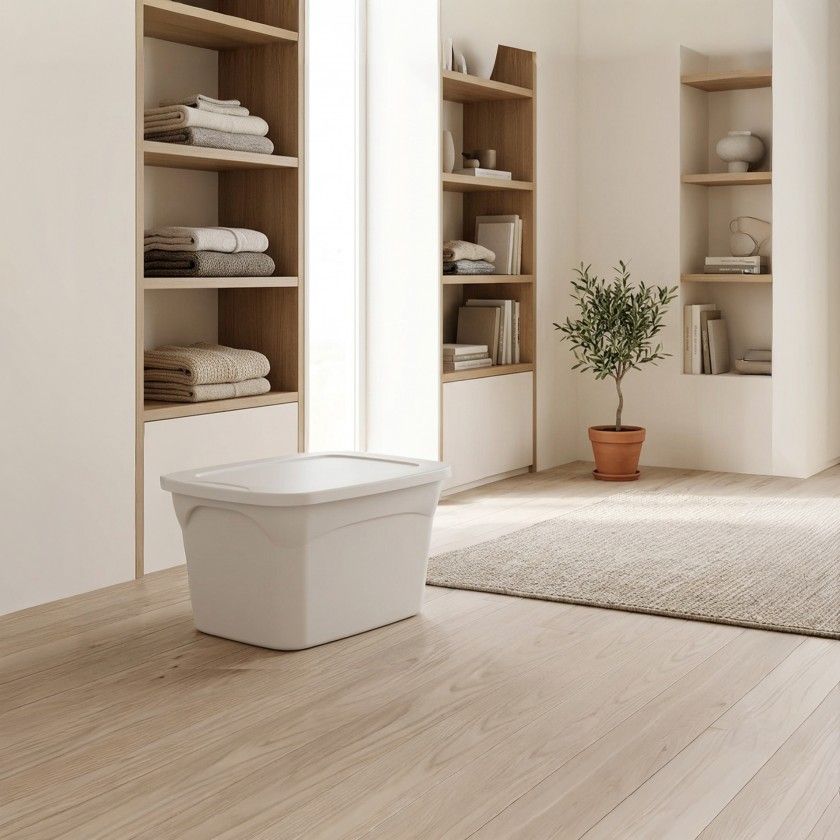 Caixa Arrumos Smart Branco 35l 50X37.5X30cm Caixa Arrumos Smart Branco 35l 50X37.5X30cm
