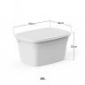 Caixa Arrumos Smart M Branco 48l 59X39X33cm Caixa Arrumos Smart M Branco 48l 59X39X33cm