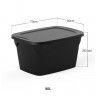 Caixa Arrumos Smart L Preto 80l 70X50X36.5cm