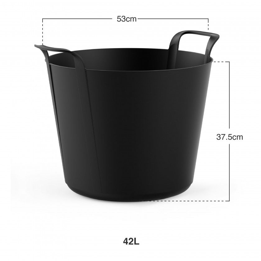 Selha Flex New Preto 42l Ø53X37.5cm Selha Flex New Preto 42l Ø53X37.5cm