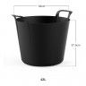 Selha Flex New Preto 42l Ø53X37.5cm Selha Flex New Preto 42l Ø53X37.5cm