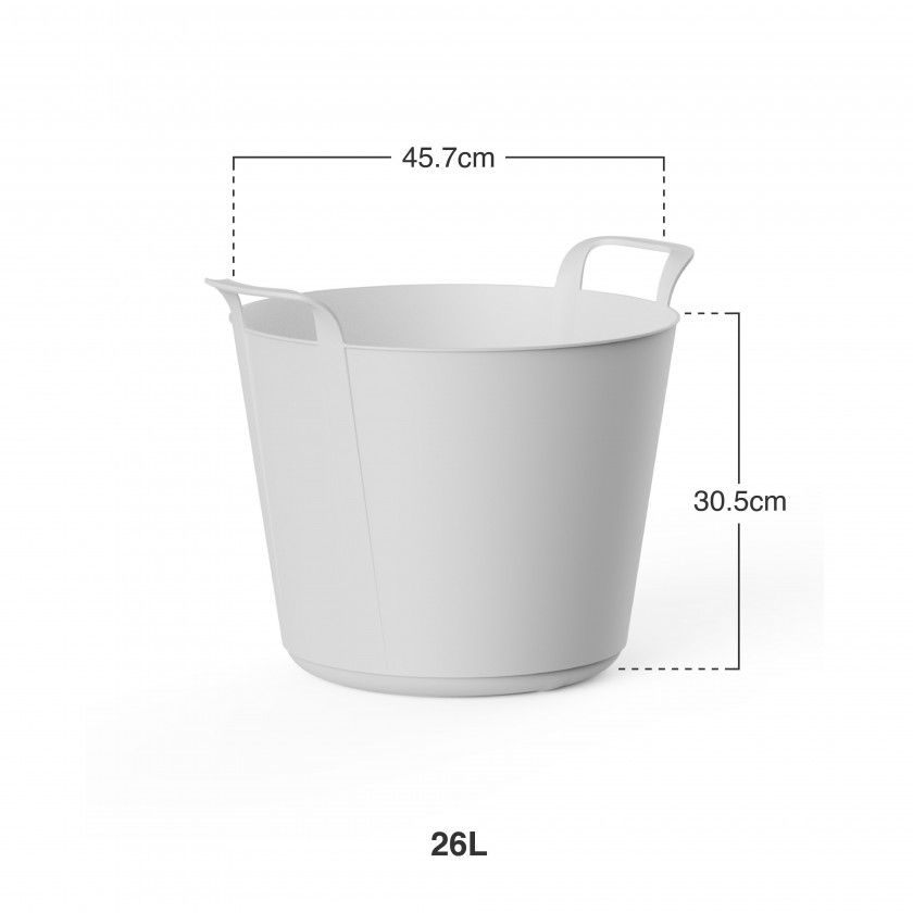 Selha Flex New Branco 26l Ø45.7X30.5cm Selha Flex New Branco 26l Ø45.7X30.5cm
