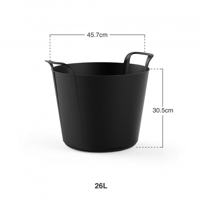 Selha Flex New Preto 26l Ø45.7X30.5cm Selha Flex New Preto 26l Ø45.7X30.5cm