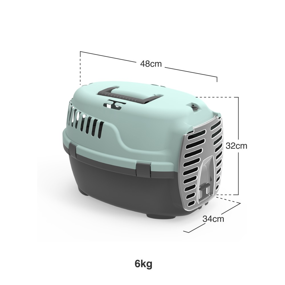 Caixa Transporte Animal Menta 48X34X32cm