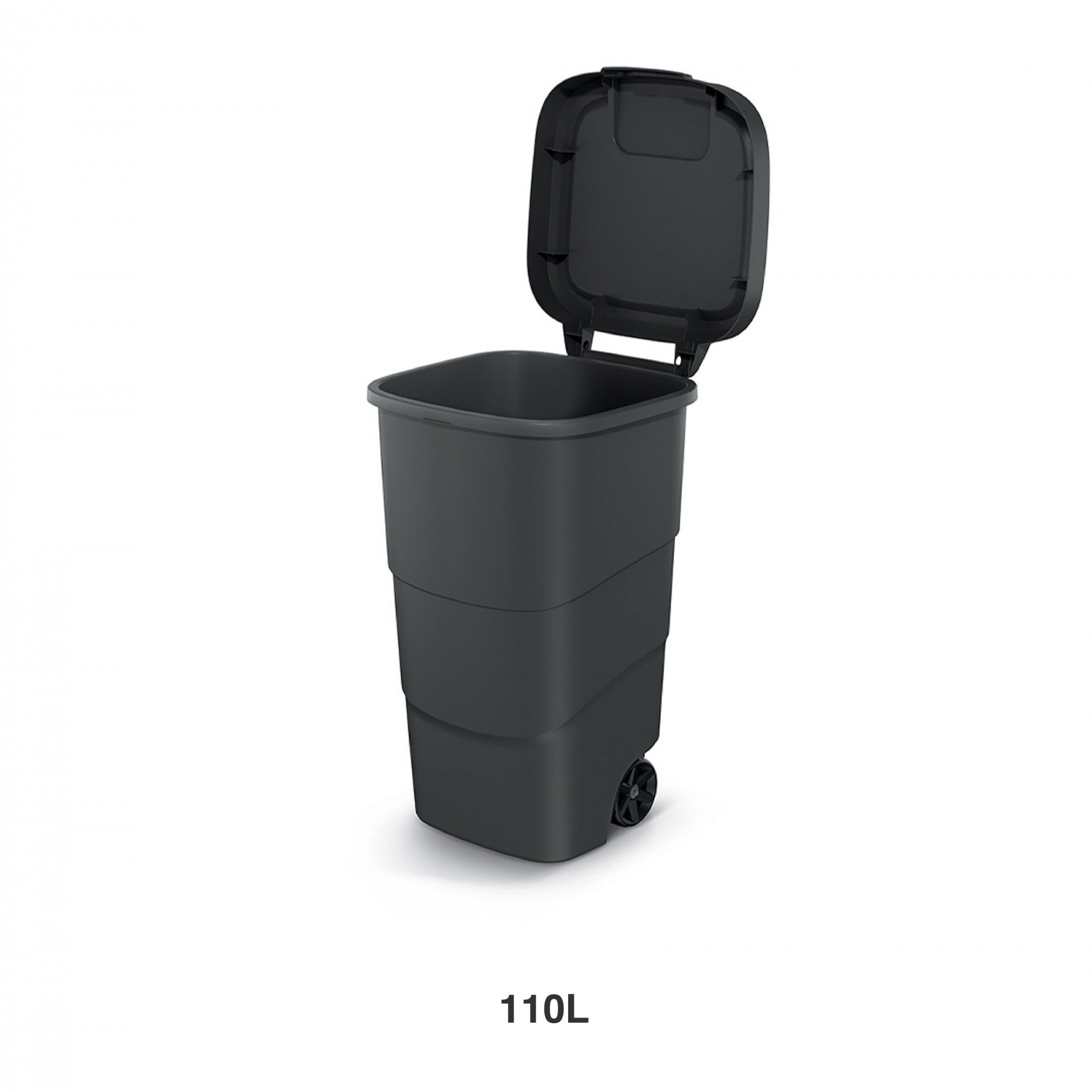 Contentor Com Rodas Preto 110l