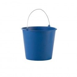 Balde Pl�stico Asa Metal Azul Escuro 13l �33X26cm