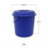 Balde Com Tampa Nature Azul Forte 23l �36X36cm