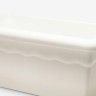 Floreira Terra Plástica Branco 50X22cm Floreira Terra Plástica Branco 50X22cm