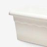 Floreira Terra Plástica Branco 50X22cm Floreira Terra Plástica Branco 50X22cm