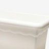 Floreira Terra Pl�stica Branco 60X26cm