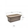 Floreira Terra Plástica Taupe 50X22cm Floreira Terra Plástica Taupe 50X22cm