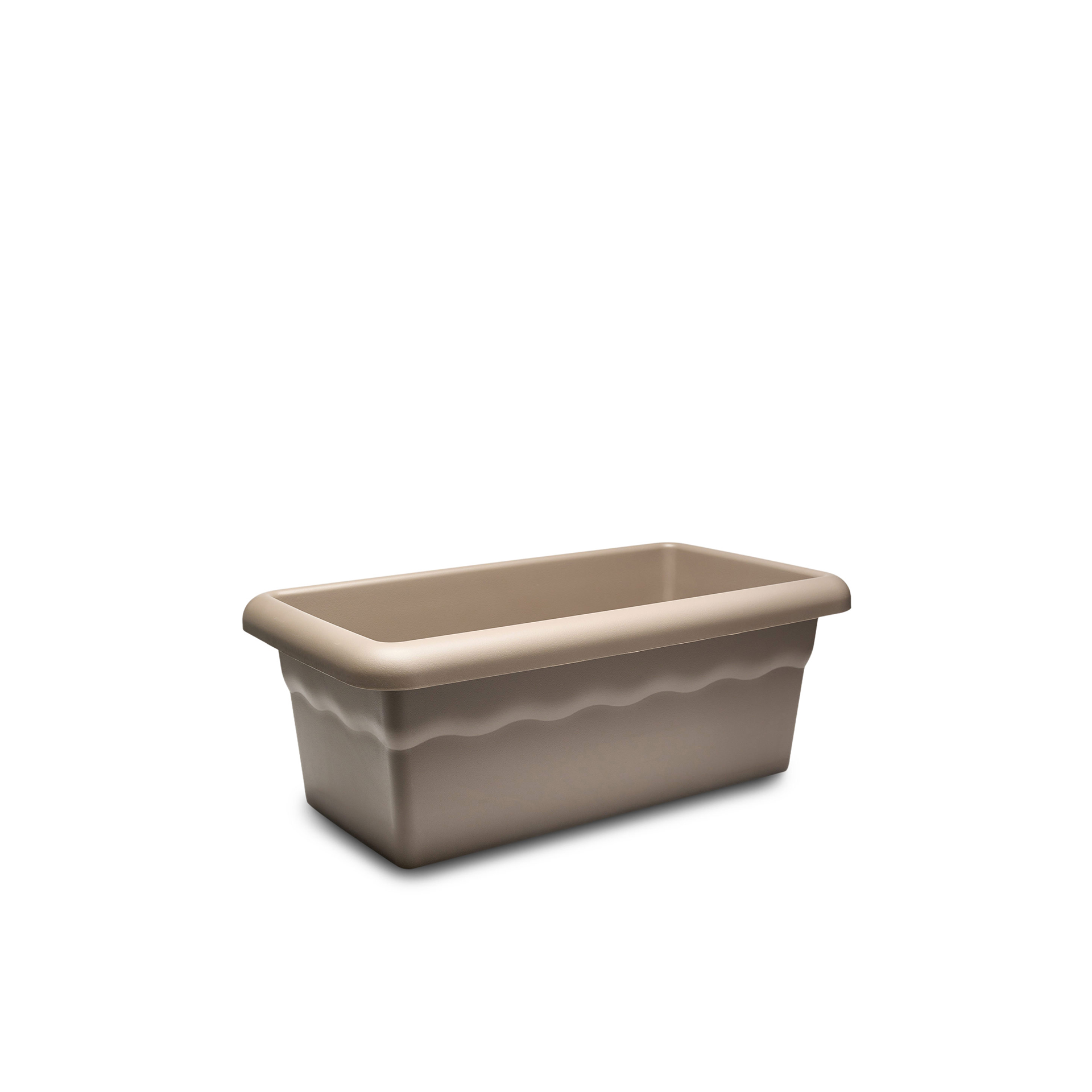 Floreira Terra Plástica Taupe 50X22cm