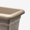 Floreira Terra Plástica Taupe 60X26cm Floreira Terra Plástica Taupe 60X26cm