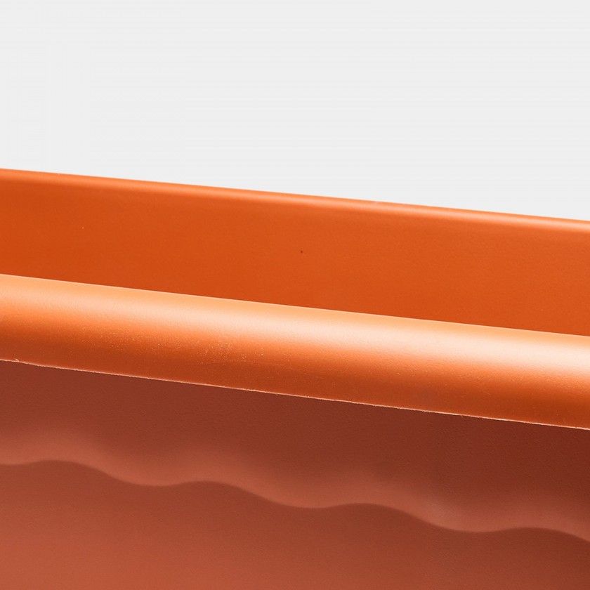 Floreira Terra Plástica Terracota 60X26cm Floreira Terra Plástica Terracota 60X26cm
