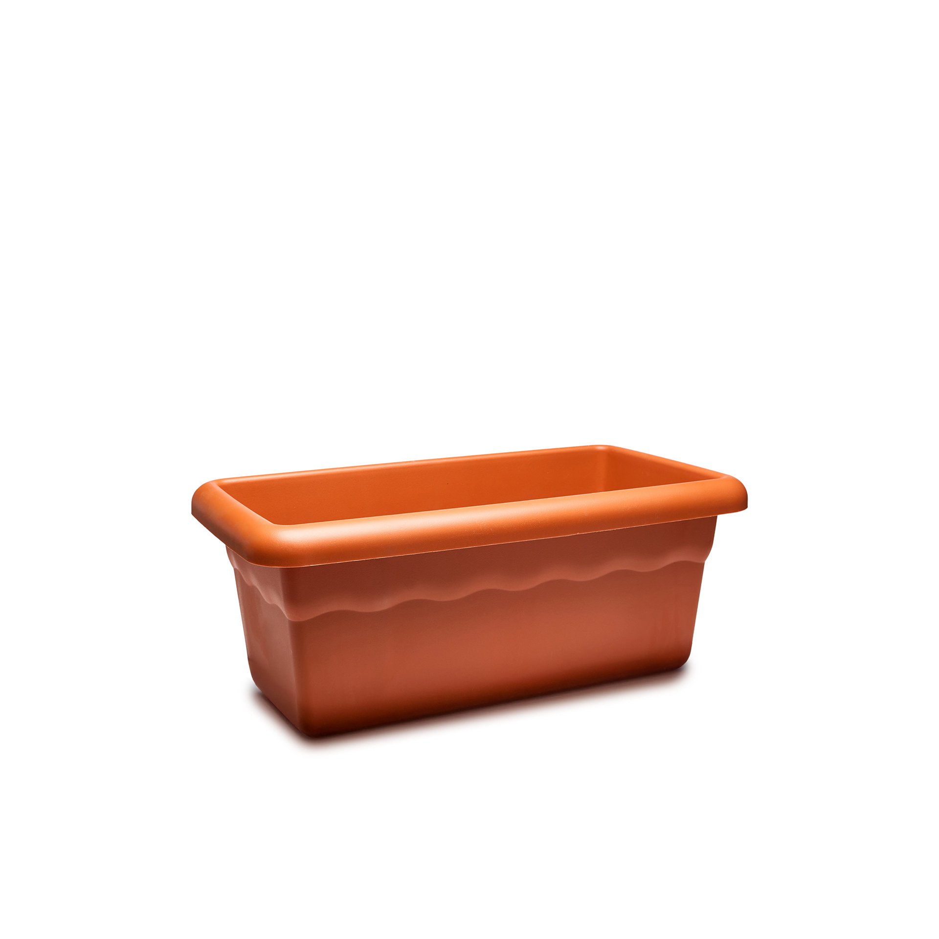 Floreira Terra Plástica Terracota 60X26cm
